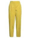 Via Masini 80 Woman Pants Lime Green Size 6 Cotton, Elastane In Green