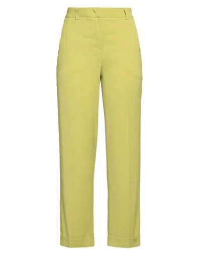 Via Masini 80 Woman Pants Lime Green Size 8 Viscose, Elastane