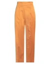 Via Masini 80 Woman Pants Marigold Size 6 Viscose, Cotton, Silk, Elastane In Yellow