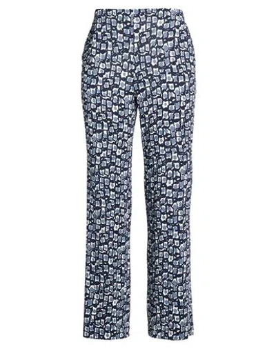 Via Masini 80 Woman Pants Midnight Blue Size 14 Viscose, Elastane