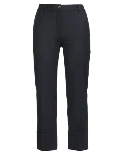 Via Masini 80 Woman Pants Navy Blue Size 4 Polyester, Virgin Wool, Elastane In Black