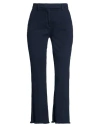 Via Masini 80 Woman Pants Navy Size 2 Cotton, Elastane In Blue