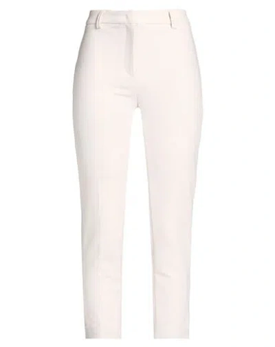 Via Masini 80 Woman Pants Off White Size 10 Polyester, Virgin Wool, Elastane In Multi