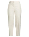 Via Masini 80 Woman Pants Off White Size 6 Cotton, Elastane In White