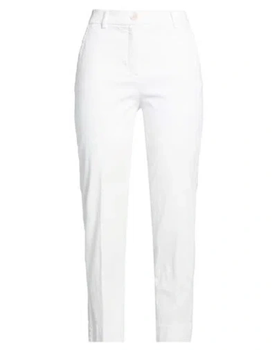 Via Masini 80 Woman Pants Off White Size 6 Cotton, Elastomultiester, Elastane