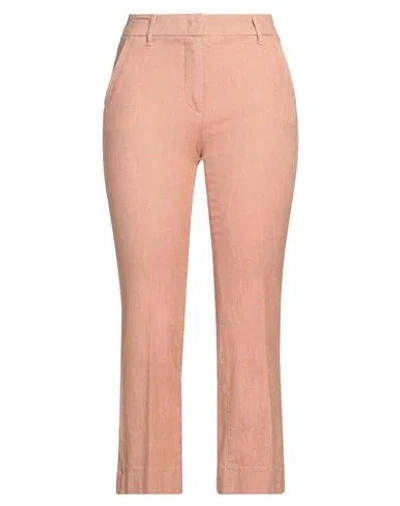 Via Masini 80 Woman Pants Salmon Pink Size 8 Cotton, Elastane