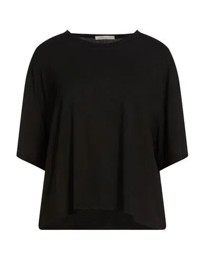 Via Masini 80 Woman T-shirt Black Size 10 Viscose, Elastane