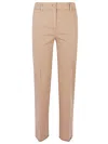 Via Masini 80 Cotton Trousers In Beige
