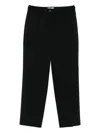 Via Masini 80 Wool Blend Trousers In Black