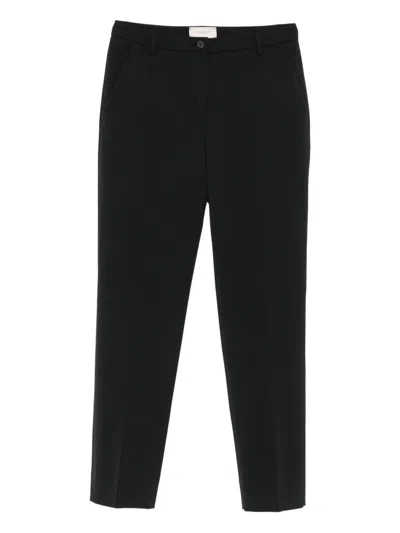 Via Masini 80 Straight-leg Trousers In Black