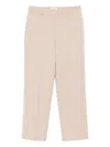Via Masini 80 Wool Blend Trousers In Neutral