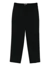 Via Masini 80 Wool Blend Trousers In Black