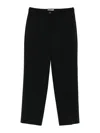 Via Masini 80 Wool Blend Trousers In Black