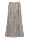 Via Masini 80 Pleated-detailing Trousers In Brown