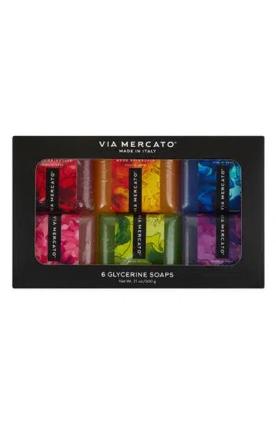 Via Mercato Set Of 6 Assorted Soaps In Multi