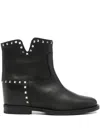 Via Roma 15 25mm Stud-embellished Leather Boots In Multi