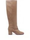 Via Roma 15 60mm Leather Knee-high Boots In Brown