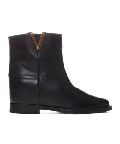 Via Roma 15 Ankle Boots In Black
