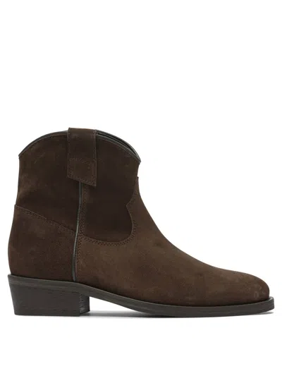Via Roma 15 Ankle Boots Brown