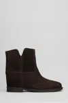 Via Roma 15 Ankle Boots Inside Wedge In Brown