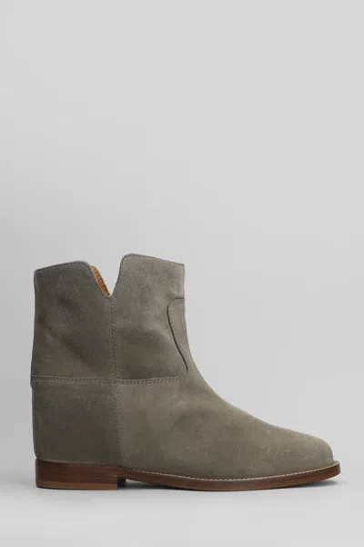 Via Roma 15 Ankle Boots Inside Wedge In Grey
