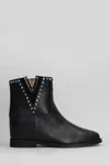 Via Roma 15 Ankle Boots Inside Wedge In Black