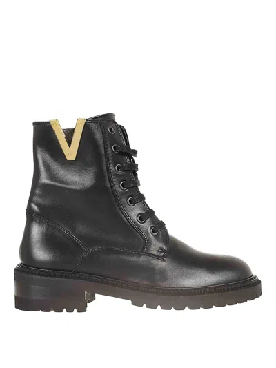 VIA ROMA 15 BLACK CALFSKIN AMPHIBIAN