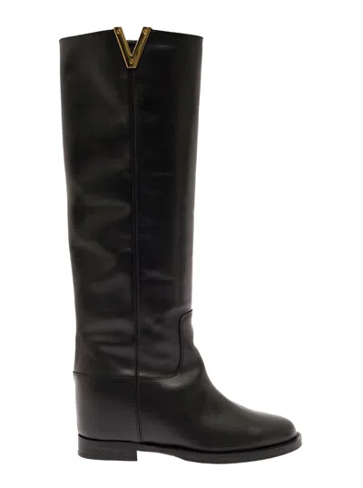 Via Roma 15 Slip-on Boots In Black