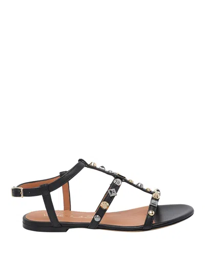 Via Roma 15 Heeled Sandal Woman In Black