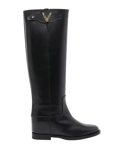 VIA ROMA 15 BLACK V BOOTS