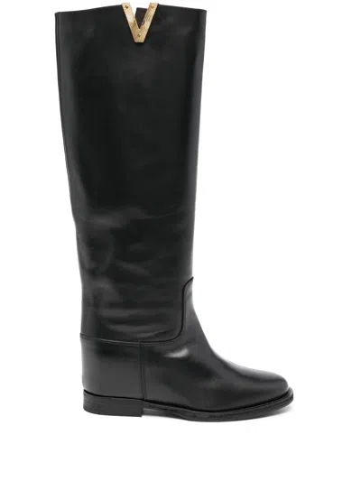Via Roma 15 Boot Acc In Nero