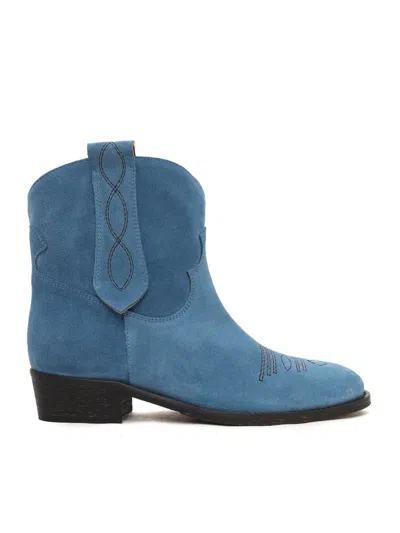 Via Roma 15 Boot In Blue