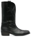 Via Roma 15 Leather Western-style Boots