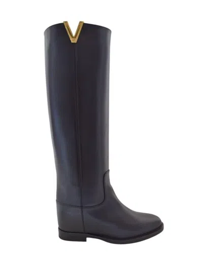 Via Roma 15 Boots In Black