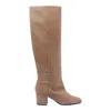Via Roma 15 60mm Leather Knee-high Boots In Brown