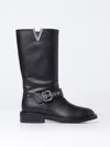 Via Roma 15 Belted Short Boots In Schwarz