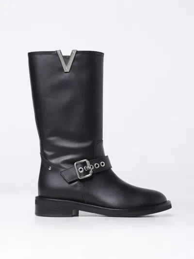 VIA ROMA 15 FLAT ANKLE BOOTS VIA ROMA 15 WOMAN COLOR BLACK,G16692002