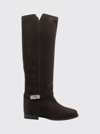 Via Roma 15 Boots Woman Color Brown In Multi