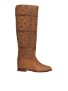 VIA ROMA 15 BROWN PERFORATED BOOTS
