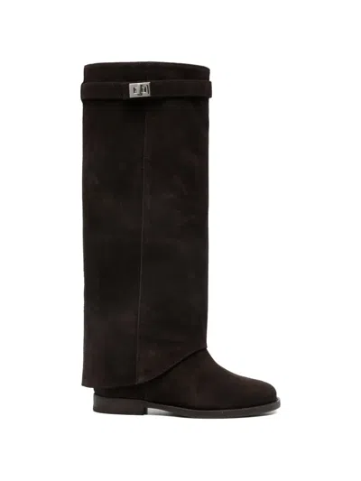 Via Roma 15 Buckled Boots In Brown