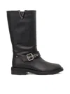 Via Roma 15 Belted Short Boots In Black