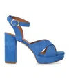 VIA ROMA 15 VIA ROMA 15  DENIM BLUE HEELED SANDAL