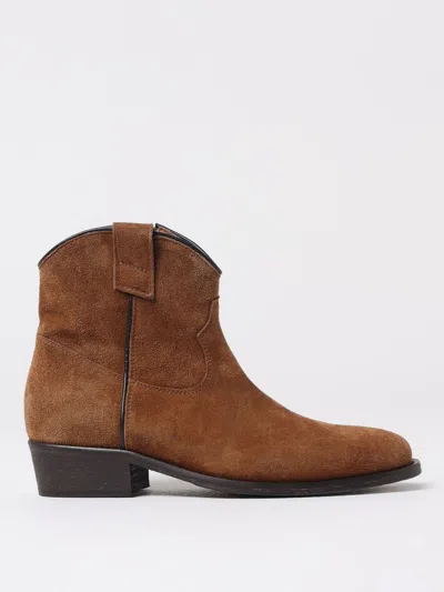 Via Roma 15 Flat Ankle Boots  Woman Color Brown