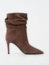 Via Roma 15 Flat Ankle Boots  Woman Color Brown In Braun