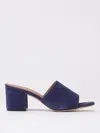 Via Roma 15 Flat Sandals  Woman Color Blue In Blue