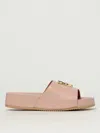 Via Roma 15 Flat Sandals  Woman Color Pink In Pink