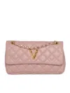 Via Roma 15 Quilted Chain Shoulder Bag In Pink