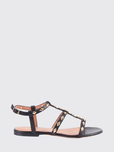 Via Roma 15 Flat Sandal Woman In Black