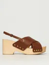 Via Roma 15 Wooden Heeled Sandals