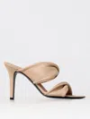 Via Roma 15 Tubolar Leather Sandal In White